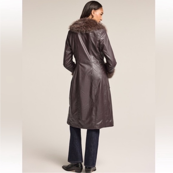 Old Navy X Anna Sui Vegan Leather Coat Size XL - Picture 3 of 6